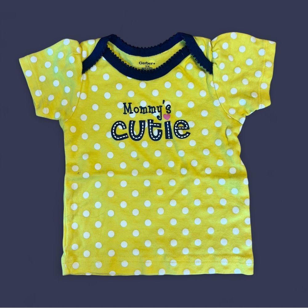 Gerber Yellow and Blue Short Sleeve Tee
